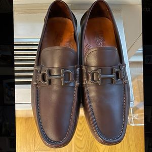 Salvatore Ferragamo Brown Driver Mens Sz 9.5